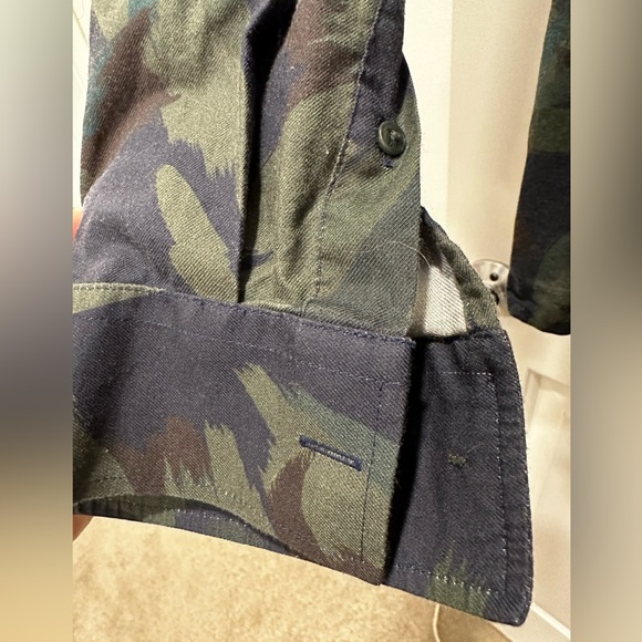TED BAKER LONDON Fielder Camo Button Down Long Sleeve Shirt 6 - Picture 8 of 10